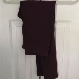 Burgundy aerie leggings